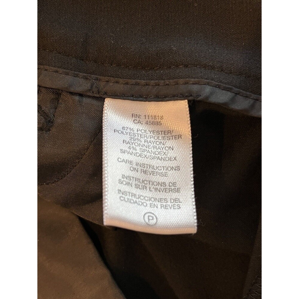 Michael Kors Pants Black Womens Size 8 Grammercy Fit Polyester Blend Stretch - Picture 4 of 10
